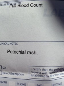 petechia spot